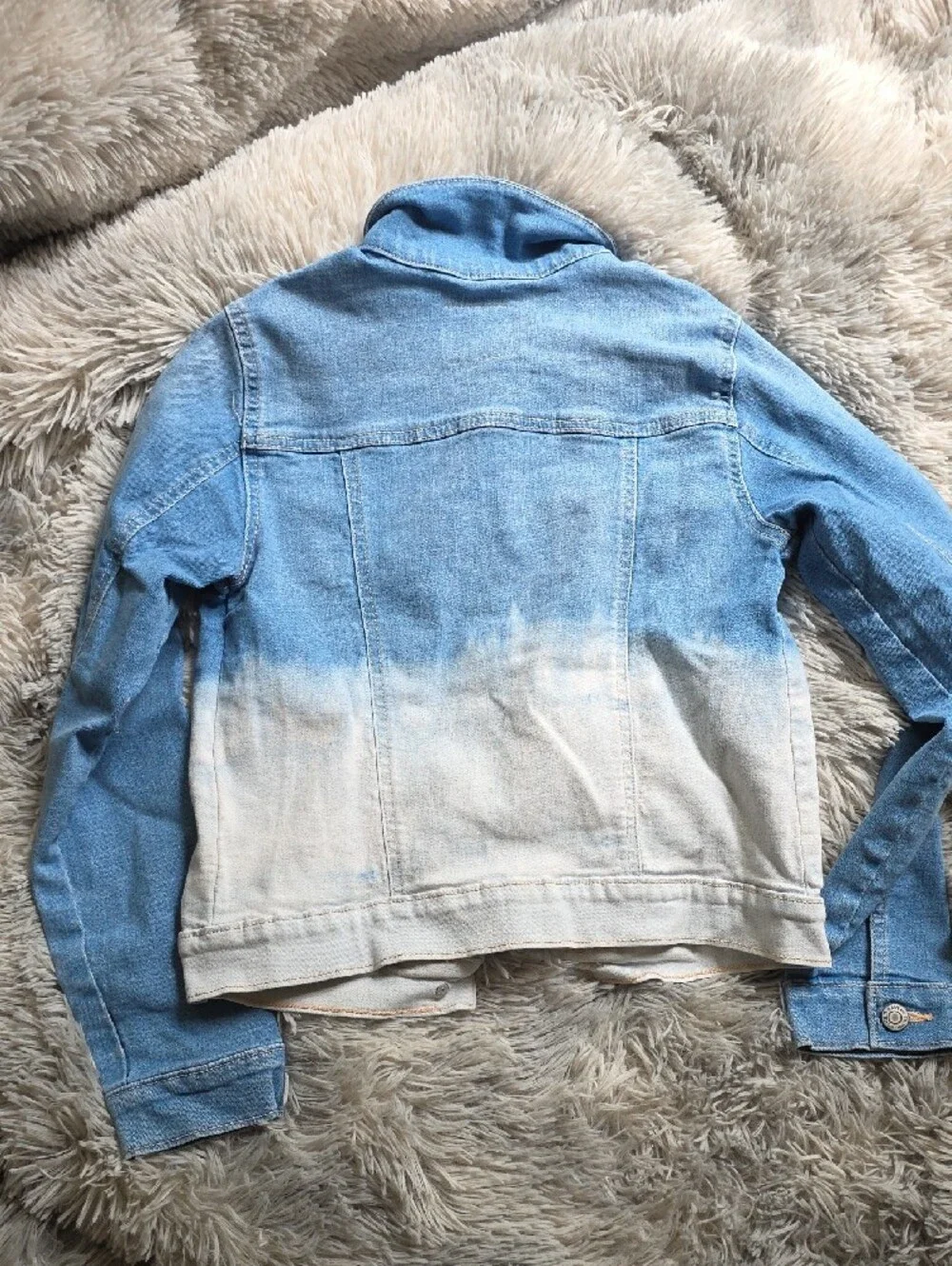Old Navy Blue to Cream Ombre Kids Jean Jacket